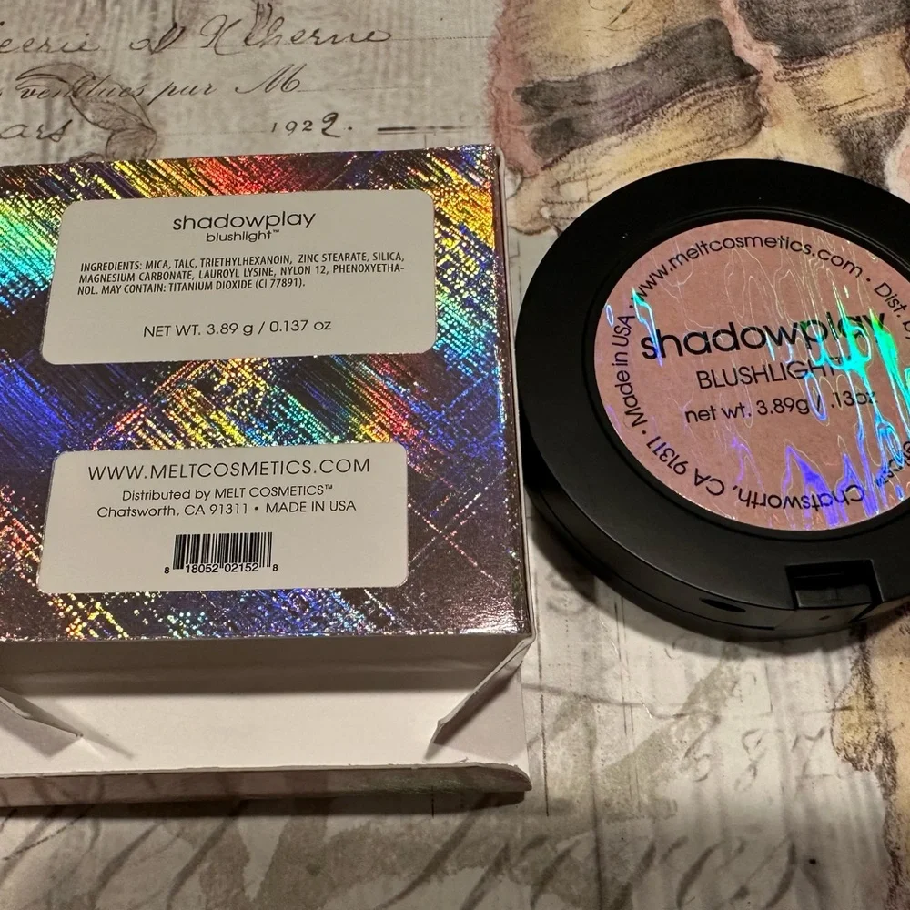Melt Cosmetics Bundle New Lip and eye liners, blushlight highlighter Shadowplay